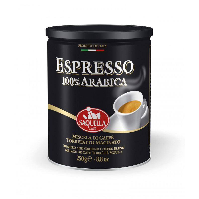 Bar Italia 100% Arabica gemahlen- Saquella Kaffee