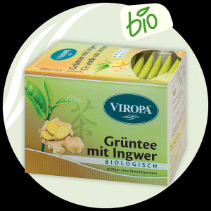 Grüntee mit Ingwer BIO - Viropa Tee aus Südtirol