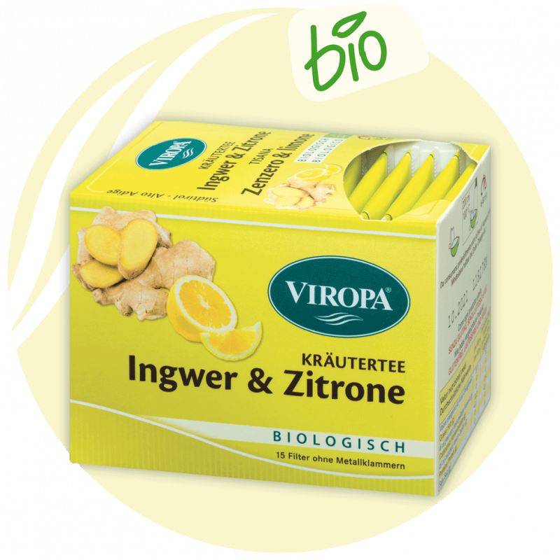 Ingwer & Zitrone Tee BIO - Viropa Tee aus Südtirol