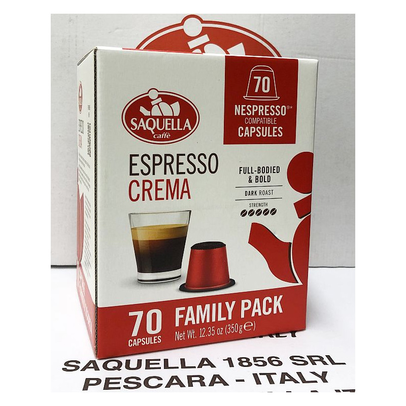 Saquella Kaffeekapseln Espresso Crema, kompostierbar