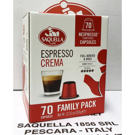 Saquella Kaffeekapseln Espresso Crema, kompostierbar