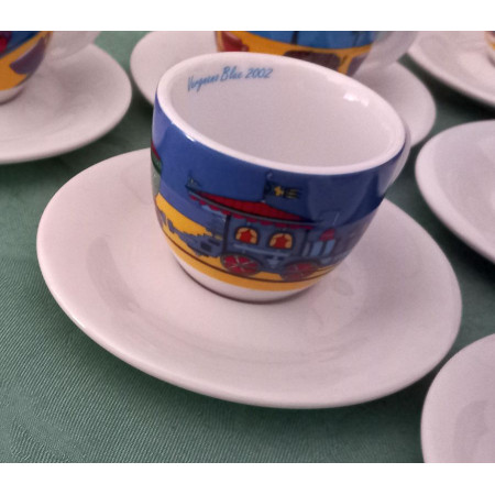 Espressotassen  "Vergnano Blue 2002" Edition