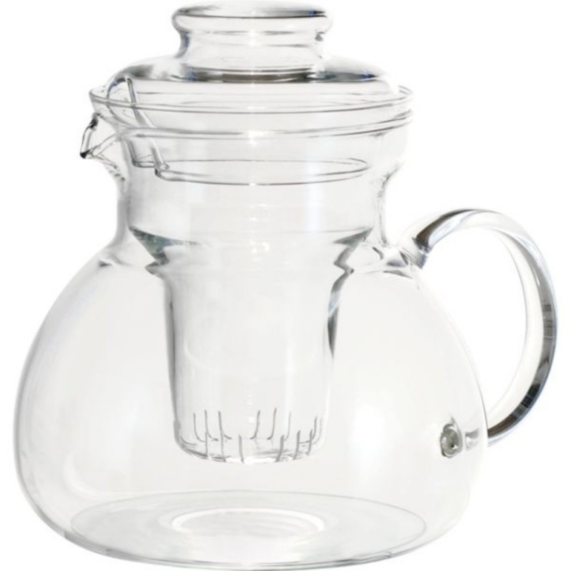 Glas Teekanne mit Teesieb 1,5l